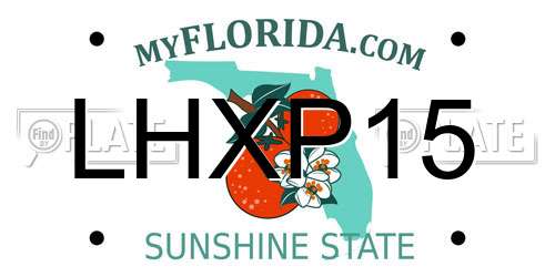LHXP15 Florida License Plate