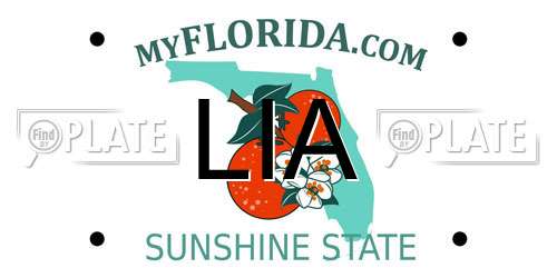 LIA Florida License Plate