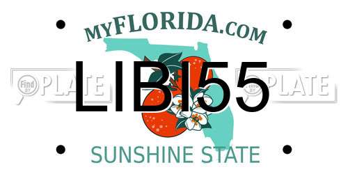 LIBI55 Florida License Plate