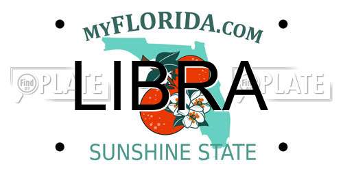 LIBRA Florida License Plate