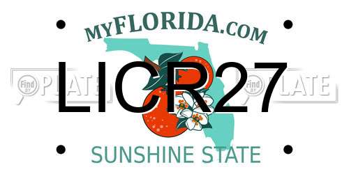LICR27 Florida License Plate