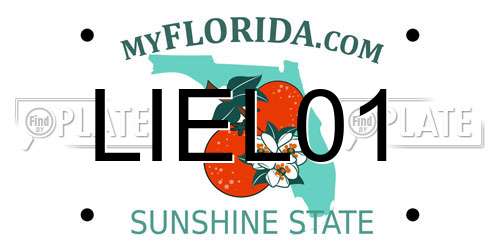 LIEL01 Florida License Plate