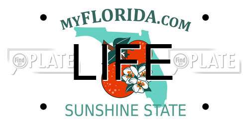 LIFE Florida License Plate