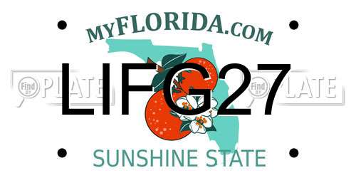 LIFG27 Florida License Plate