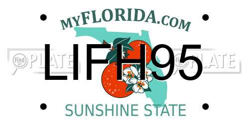 LIFH95 Florida License Plate