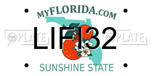 LIFI32 Florida License Plate