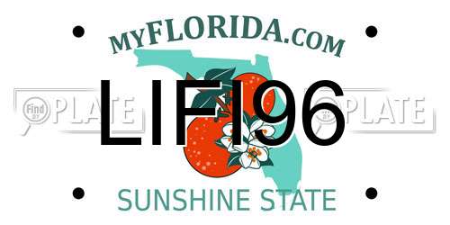 LIFI96 Florida License Plate