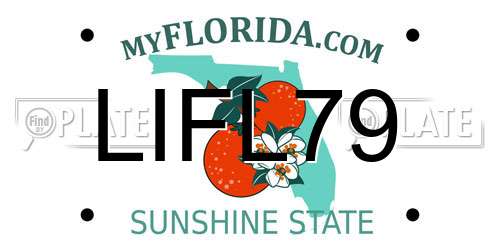LIFL79 Florida License Plate