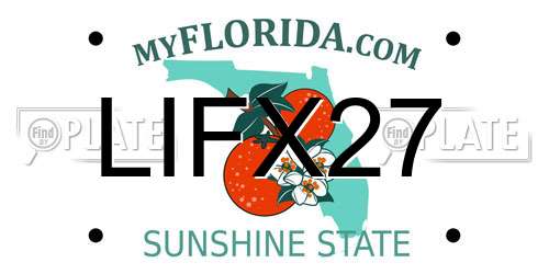 LIFX27 Florida License Plate