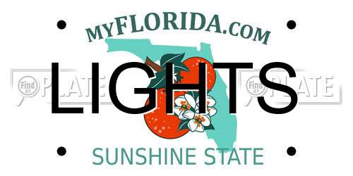 LIGHTS Florida License Plate