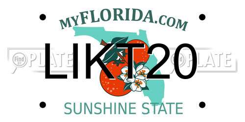 LIKT20 Florida License Plate