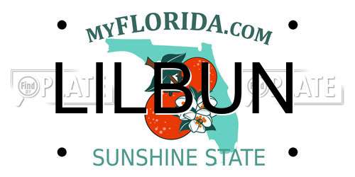 LILBUN Florida License Plate