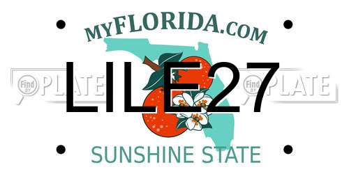 LILE27 Florida License Plate