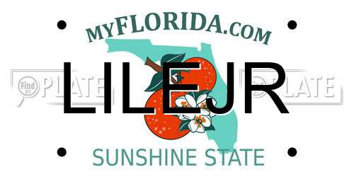 LILEJR Florida License Plate