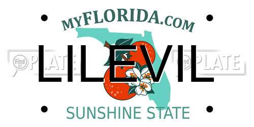LILEVIL Florida License Plate