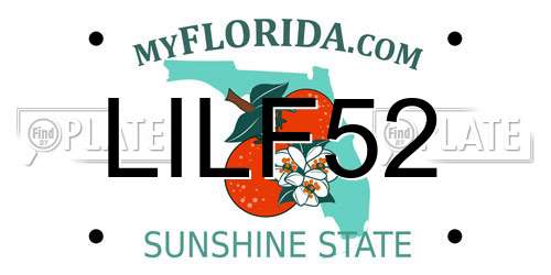 LILF52 Florida License Plate