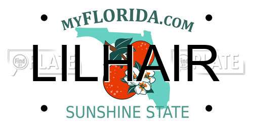 LILHAIR Florida License Plate