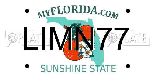 LIMN77 Florida License Plate
