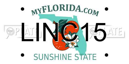 LINC15 Florida License Plate