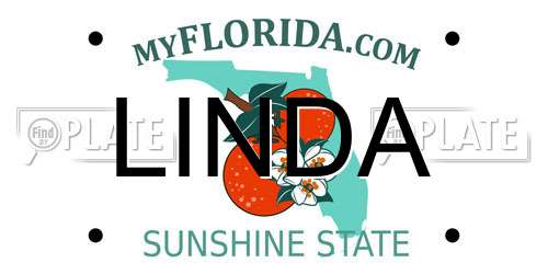 LINDA Florida License Plate