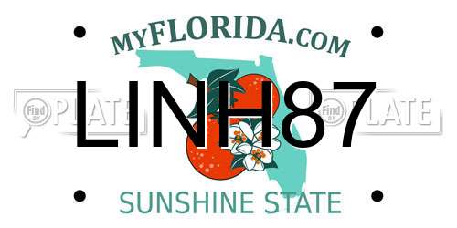 LINH87 Florida License Plate