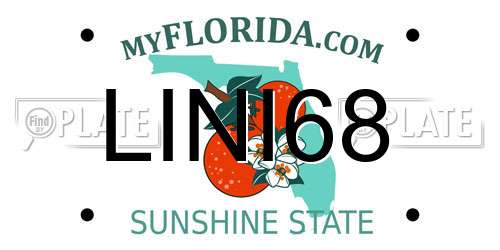 LINI68 Florida License Plate