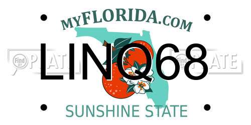 LINQ68 Florida License Plate