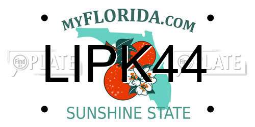 LIPK44 Florida License Plate