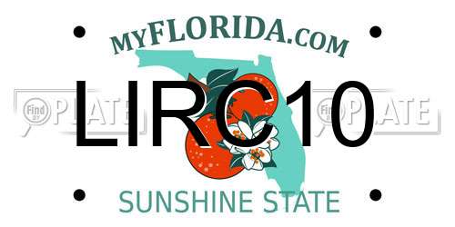 LIRC10 Florida License Plate