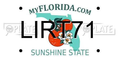 LIRT71 Florida License Plate