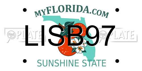 LISB97 Florida License Plate