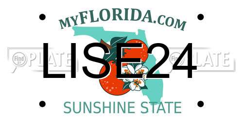LISE24 Florida License Plate