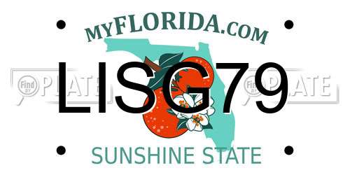 LISG79 Florida License Plate