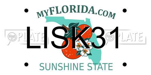 LISK31 Florida License Plate
