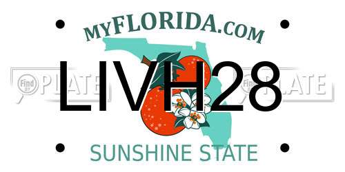 LIVH28 Florida License Plate