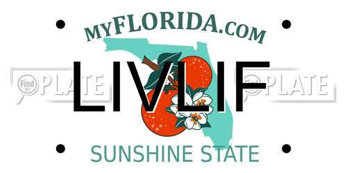 LIVLIF Florida License Plate