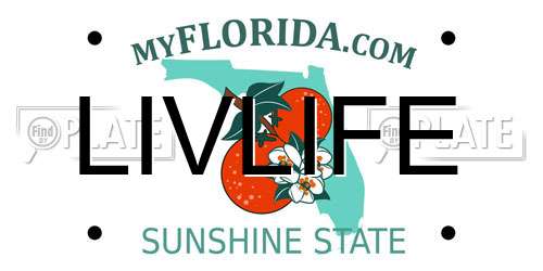 LIVLIFE Florida License Plate