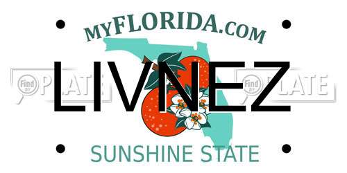 LIVNEZ Florida License Plate