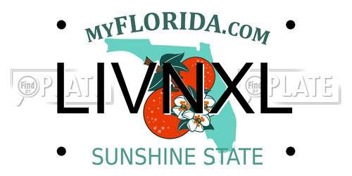 LIVNXL Florida License Plate