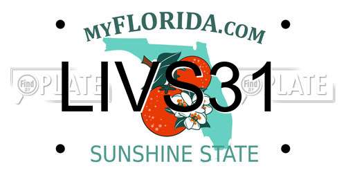 LIVS31 Florida License Plate