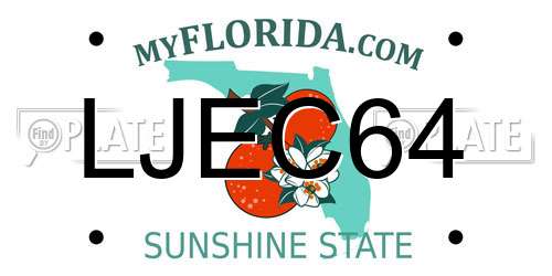 LJEC64 Florida License Plate