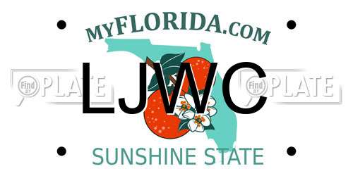 LJWC Florida License Plate