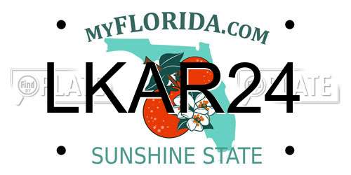 LKAR24 Florida License Plate