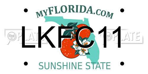 LKFC11 Florida License Plate