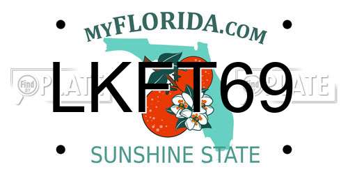 LKFT69 Florida License Plate