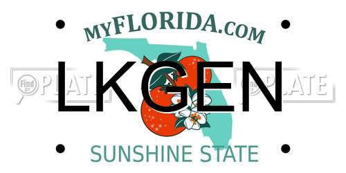 LKGEN Florida License Plate
