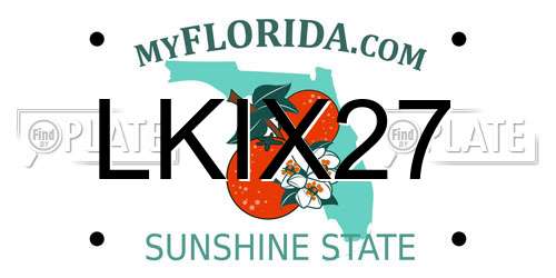 LKIX27 Florida License Plate