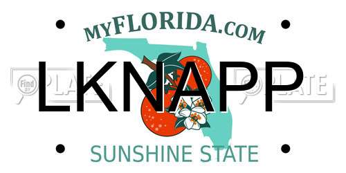 LKNAPP Florida License Plate