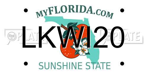 LKWI20 Florida License Plate