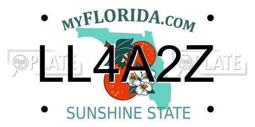 LL4A2Z Florida License Plate